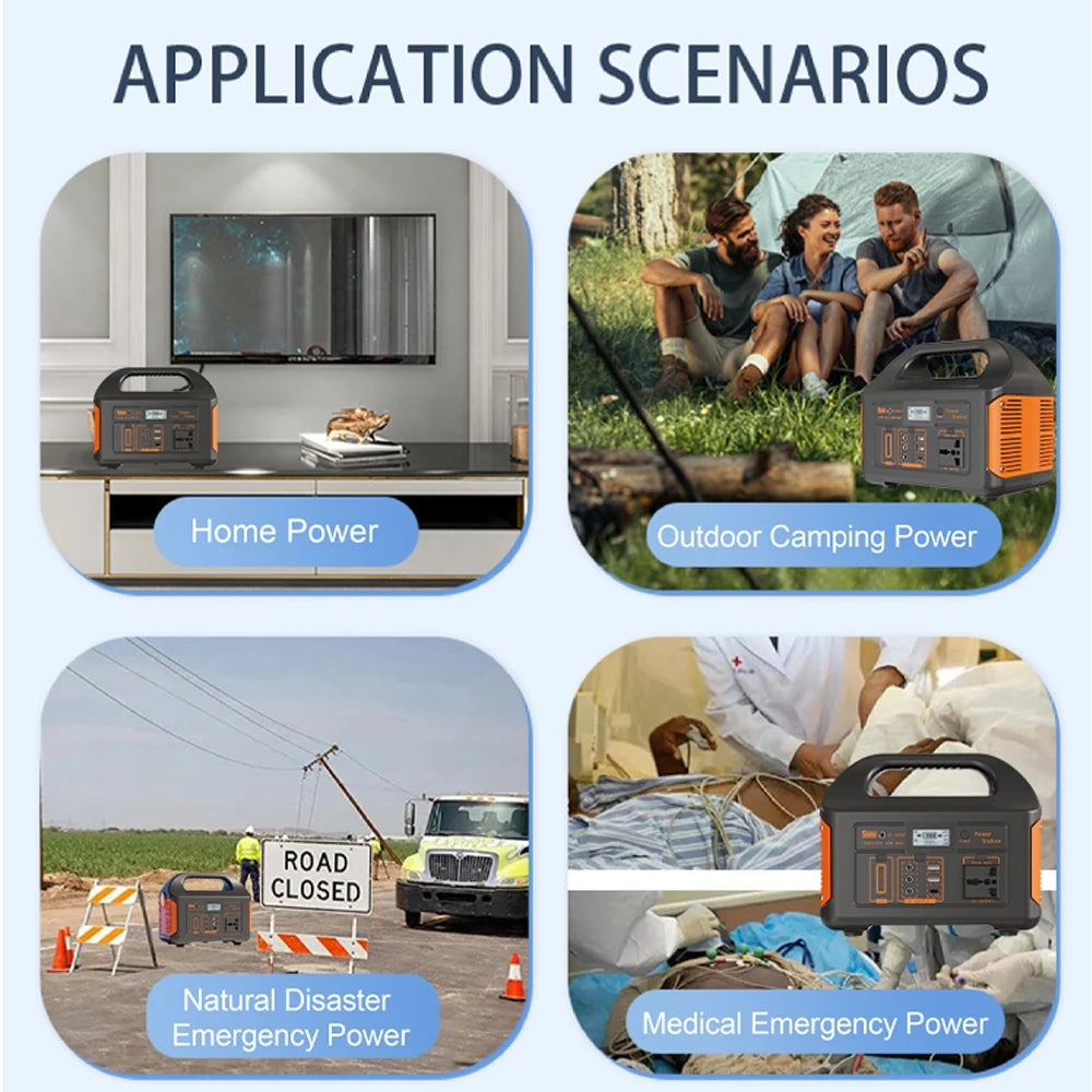 Gaiaray Power Station LiFePO4 — Generador Solar Portátil con Batería de Litio Hierro Fosfato