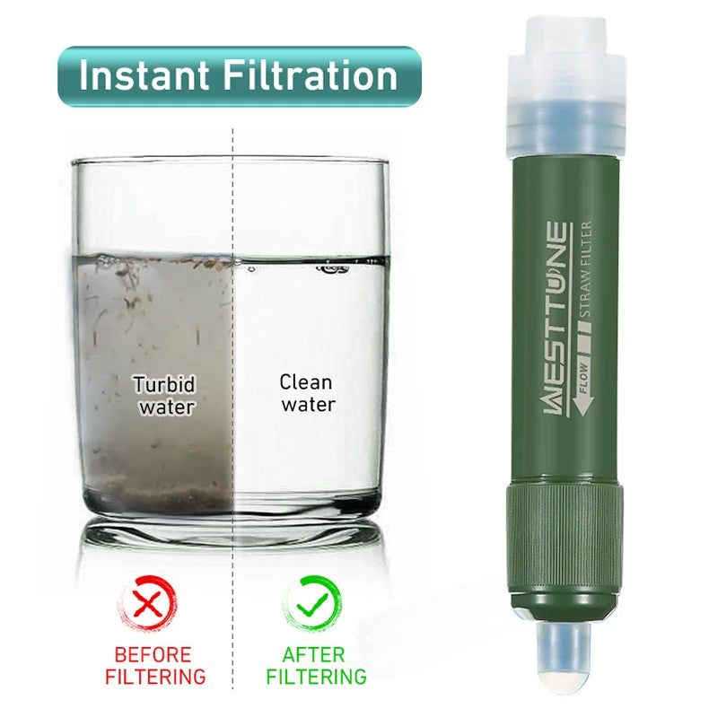 Sistema de Filtración de Agua Westtune — Purificador Outdoor con Bolsa Plegable 4.000 Litros