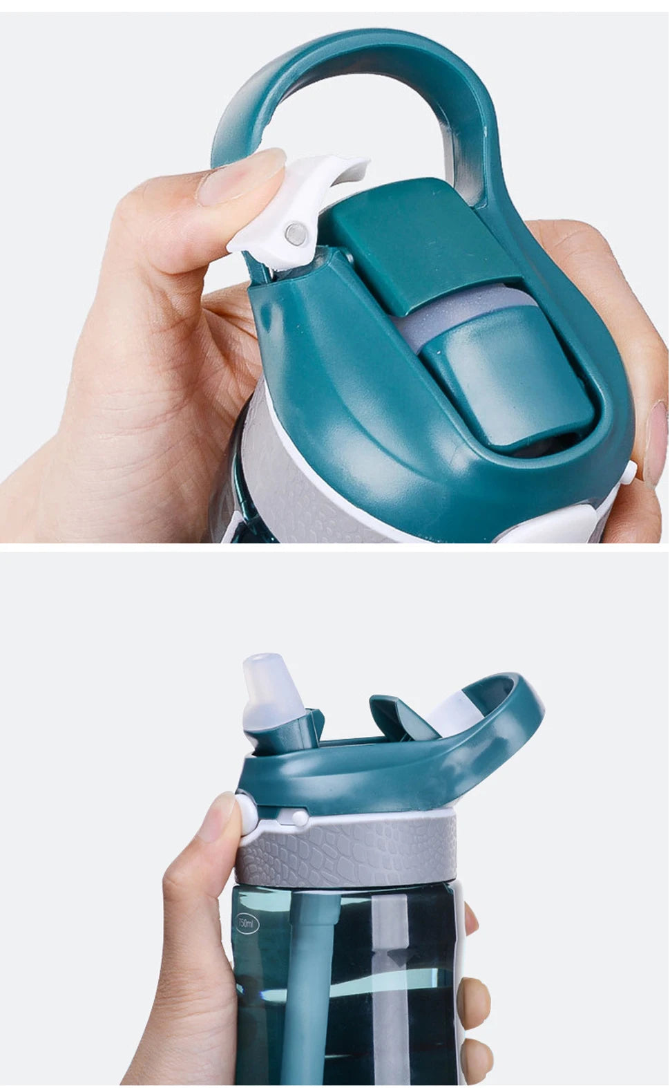 Botella Filtrante de Agua Potable 750ml — Purificador Portátil de Emergencia y Outdoor