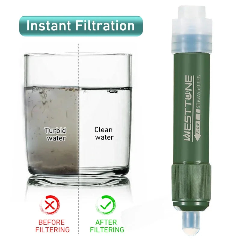 Sistema de Filtración de Agua Westtune — Purificador Outdoor con Bolsa Plegable 4.000 Litros