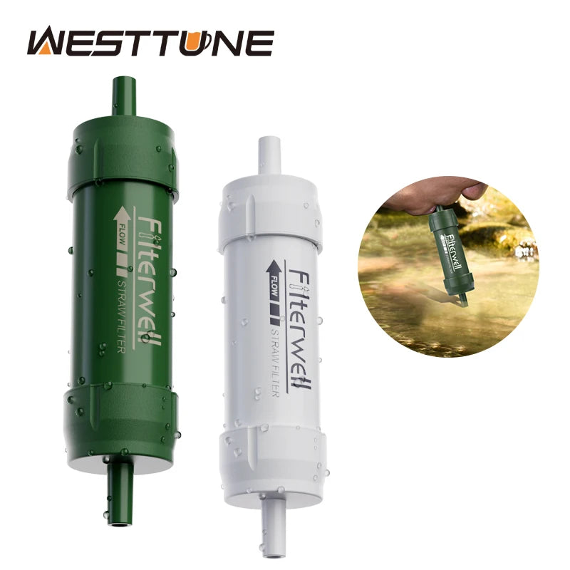 Pajita Filtrante de Agua Portátil — Purificador de Emergencia y Supervivencia