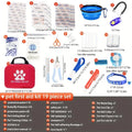 Kit Botiquín Completo de Primeros Auxilios para Mascotas — 19 Piezas con Cuenco Plegable y Accesorios