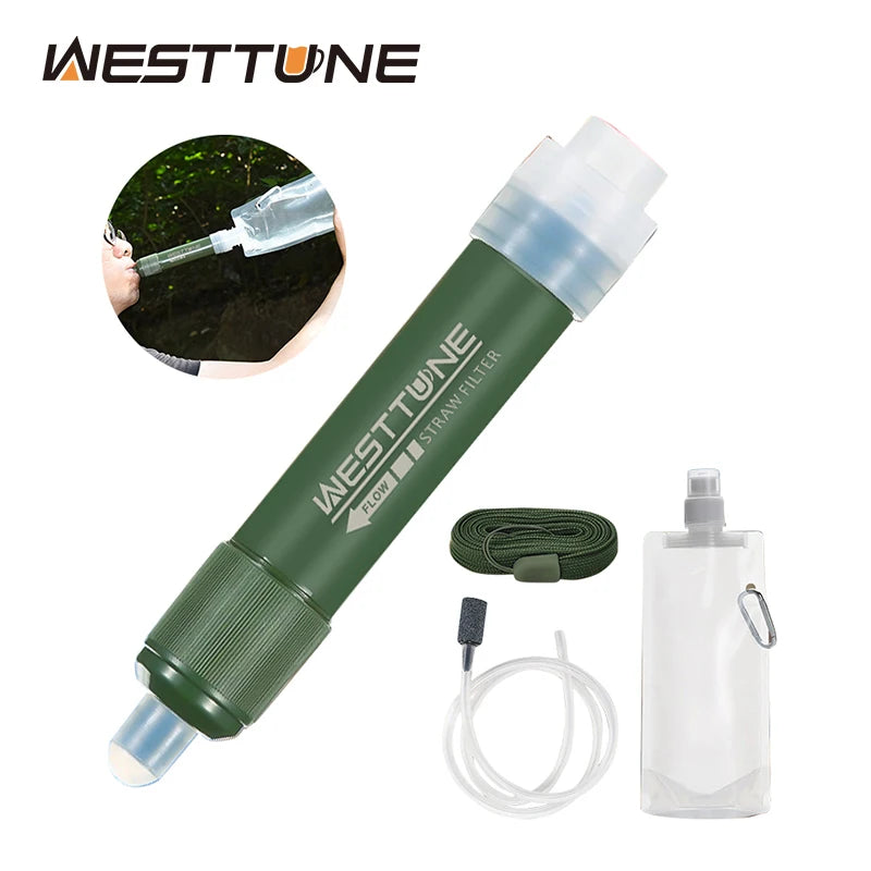 Sistema de Filtración de Agua Westtune — Purificador Outdoor con Bolsa Plegable 4.000 Litros