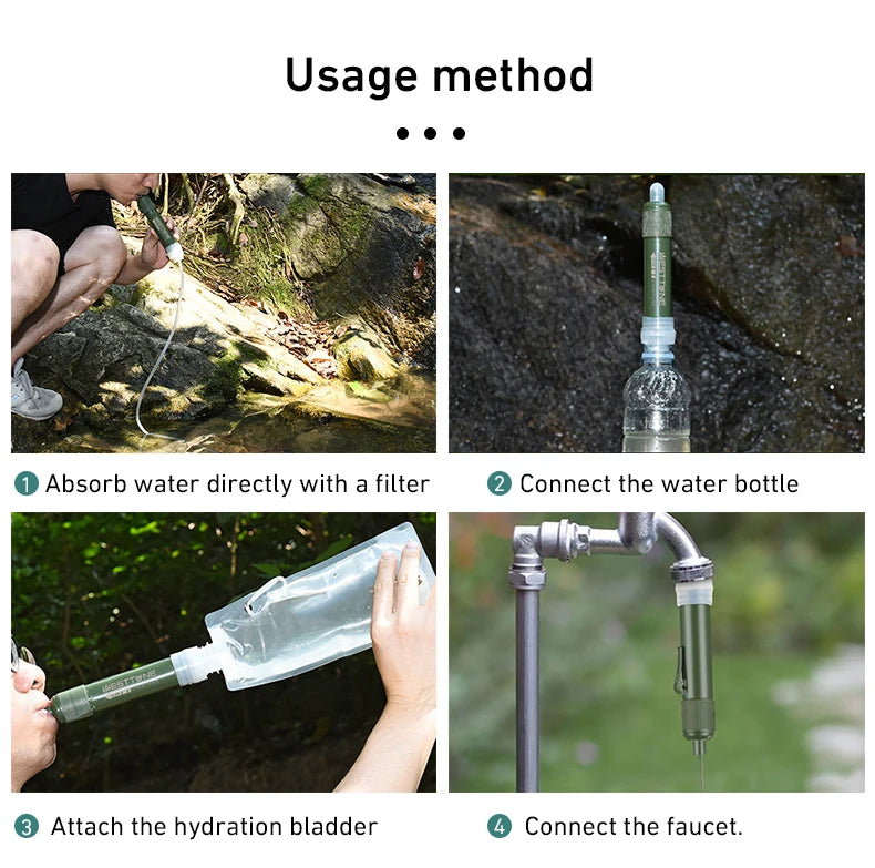 Sistema de Filtración de Agua Westtune — Purificador Outdoor con Bolsa Plegable 4.000 Litros