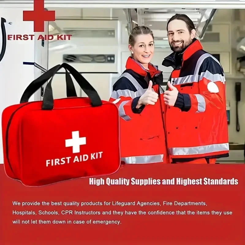 Botiquín de Emergencia Familiar para el Hogar — 174 Piezas con Bolsa de Transporte