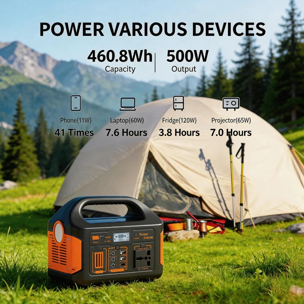 Gaiaray Power Station LiFePO4 — Generador Solar Portátil con Batería de Litio Hierro Fosfato