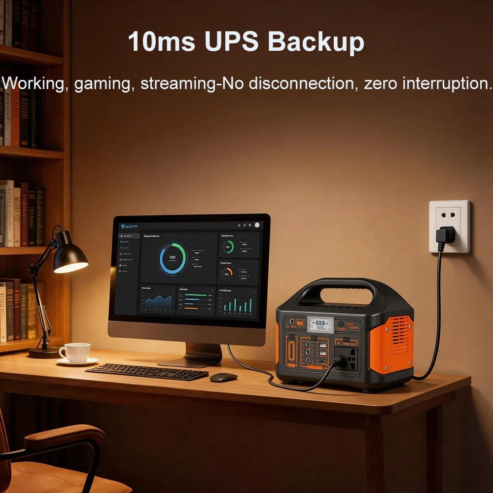 Gaiaray Power Station LiFePO4 — Generador Solar Portátil con Batería de Litio Hierro Fosfato