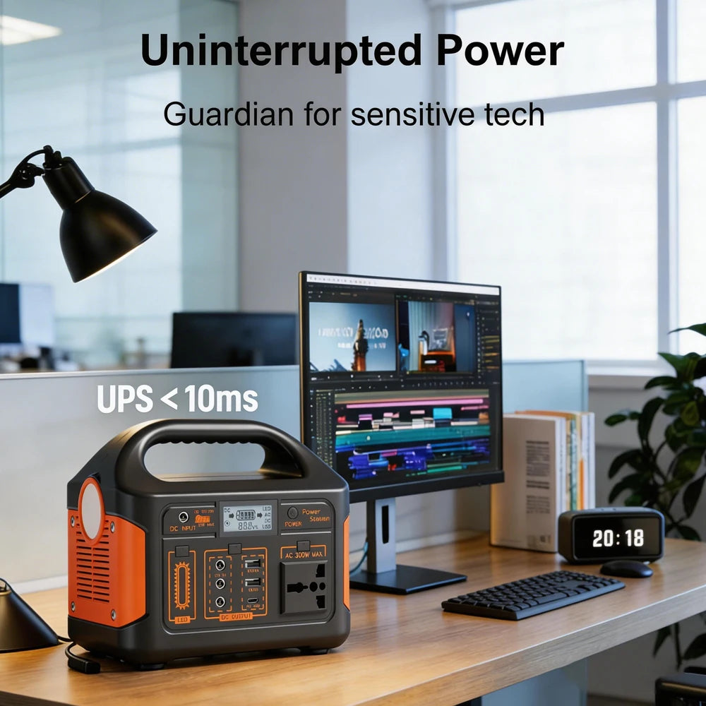 Gaiaray Power Station LiFePO4 — Generador Solar Portátil con Batería de Litio Hierro Fosfato