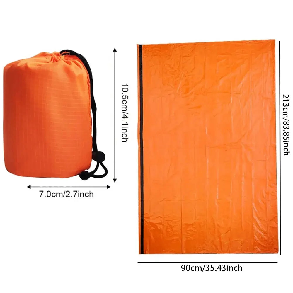 Saco Térmico de Emergencia Impermeable — Bivy Bag para Supervivencia, Camping y Evacuación