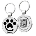 Placa Identificativa QR para Mascotas — Metal Resistente, Sin Cuotas ni Suscripción