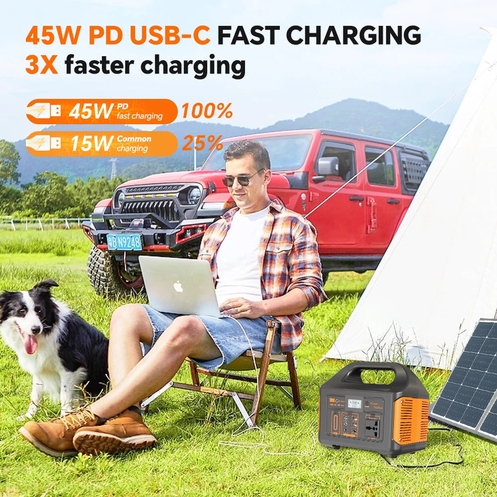 Gaiaray Power Station LiFePO4 — Generador Solar Portátil con Batería de Litio Hierro Fosfato