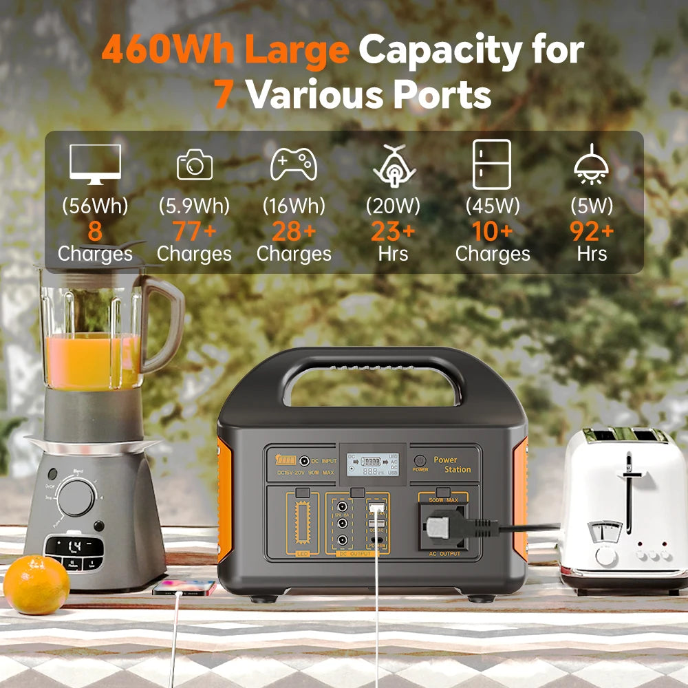 Gaiaray Power Station LiFePO4 — Generador Solar Portátil con Batería de Litio Hierro Fosfato